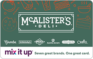 McAlisterâs Deli â Mix It UpÂ® eGift Card