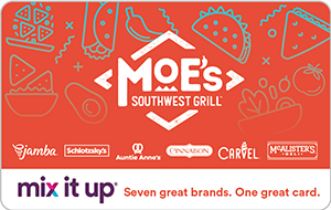 Moeâs Southwest Grill â Mix It UpÂ® eGift Card